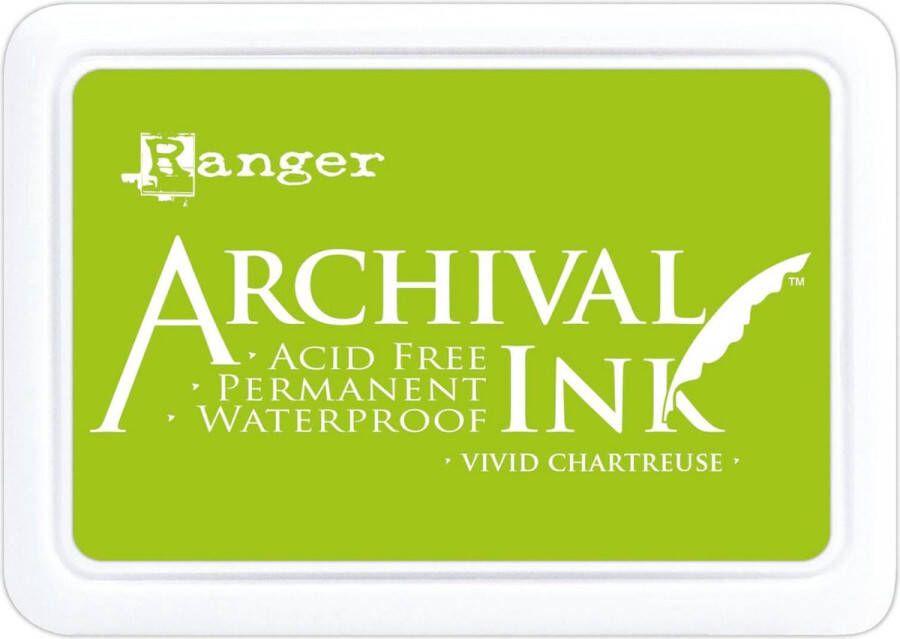 Ranger Industries Archival Stempelkussen Ink Pad Vivid cHartreuse