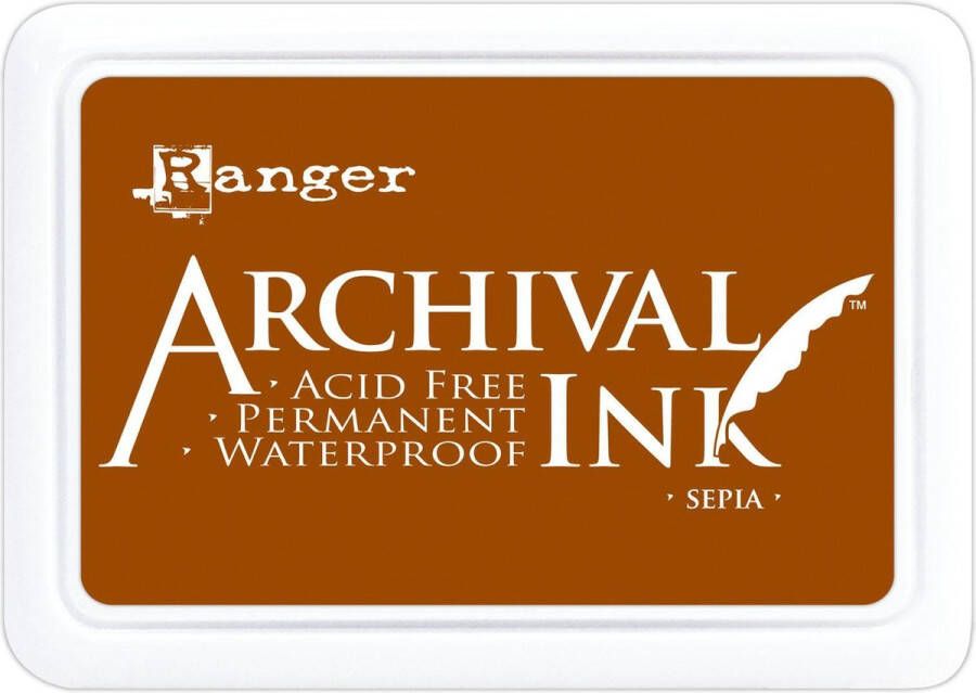 Ranger Industries Ranger Archival Stempelkussen Ink Pad Sepia