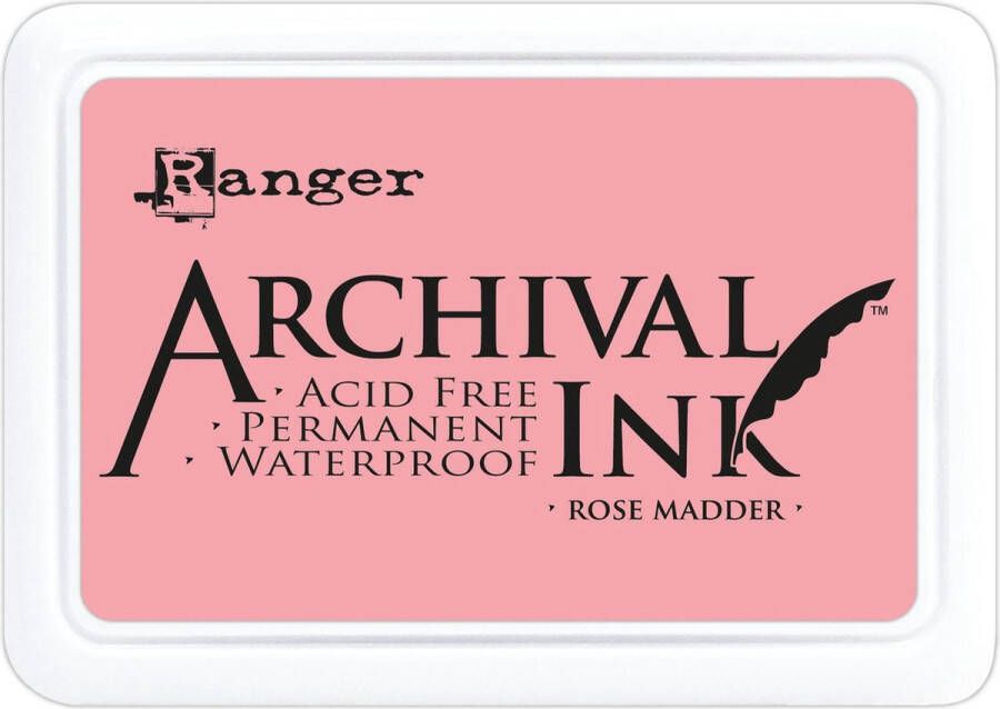 Ranger Industries Ranger Archival Stempelkussen Ink Pad Rose madder