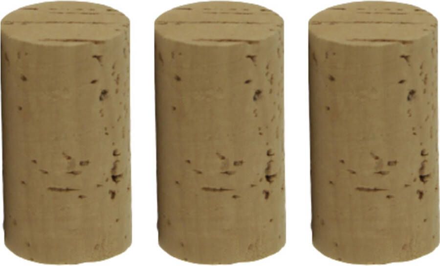 RANO 3x Wijnkurken 38x24mm krurken kurk losse kurken kurkstop kurken dop kurkdoppen wijnstopper wijndop (ook te gebruik als hobby of knutselkurken)
