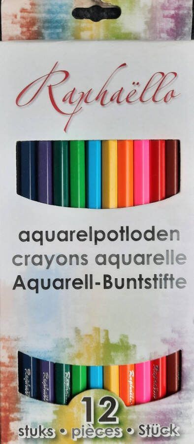 Raphaella 12 Aquarelpotloden kleurpotloden 12 kleuren