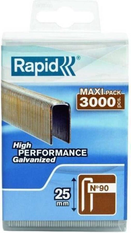 Rapid 5000124 Nieten No. 90 Gegalvaniseerd 25mm (3000st)