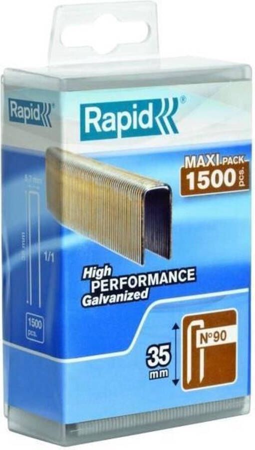 Rapid 5000126 Nieten No. 90 Gegalvaniseerd 35mm (1500st)