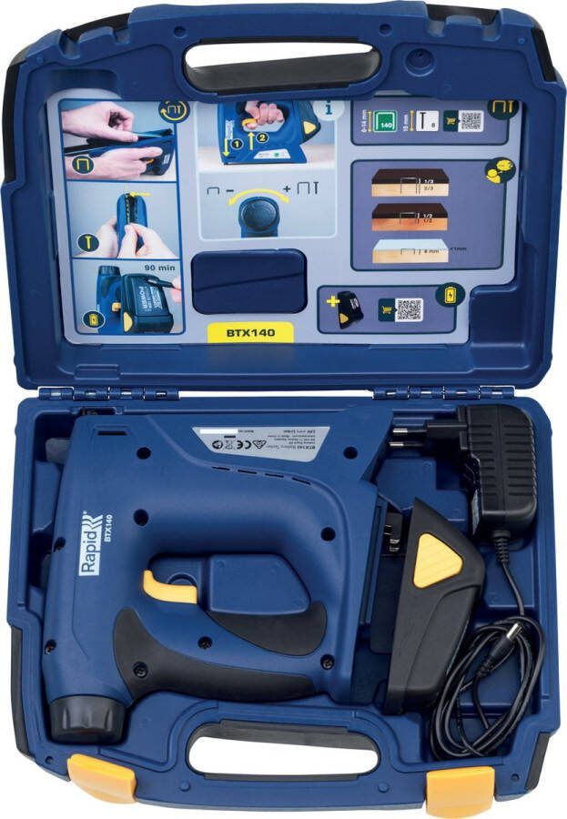 Rapid BTX140 7 2V Li-Ion accu tacker set in koffer