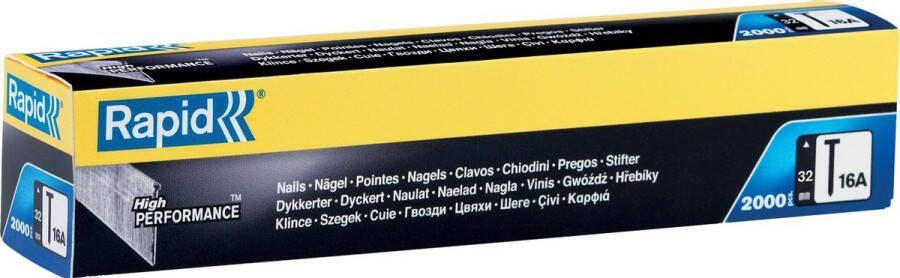 Rapid Gegalvaniseerde Nagels 20° Hoek 32 mm 2000 Stuks Scherpe Punt