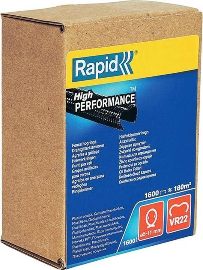 Rapid Hogring VR22 5-11mm zwart 1.6M