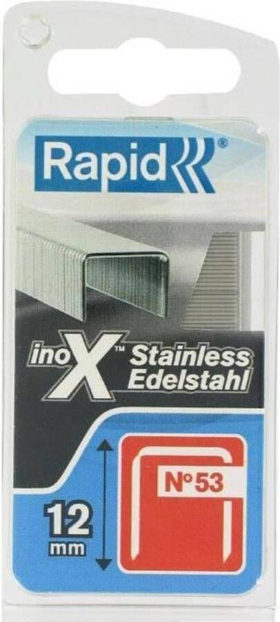 Rapid Nieten Type 53 RVS Blister 1080st Lengte 12mm