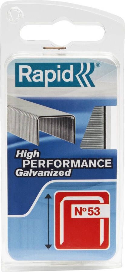 Rapid Nieten 6mm Type 53 Gegalvaniseerd Blister 1080st Lengte 6mm