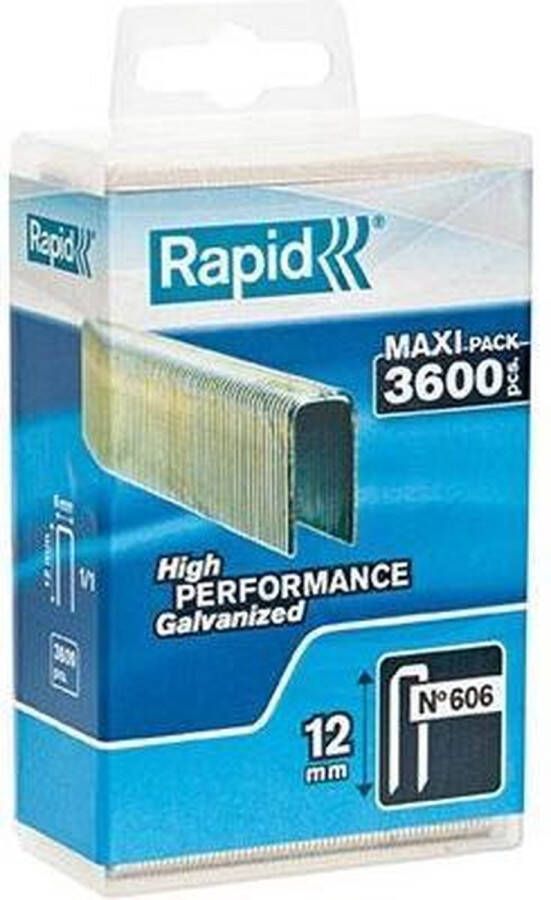 Rapid Smalrugnieten 606 18mm Gegalvaniseerd kunststof box (3600 stuks)