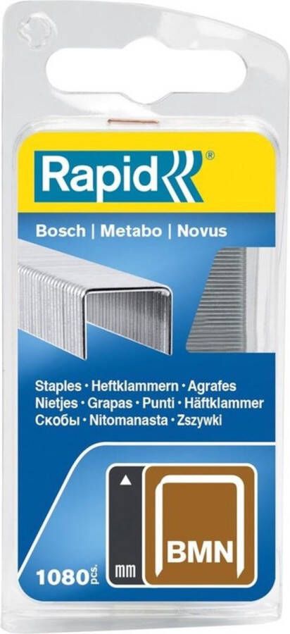 Rapid Nieten Type BMN Gegalvaniseerd Blister 1080st Lengte 6mm
