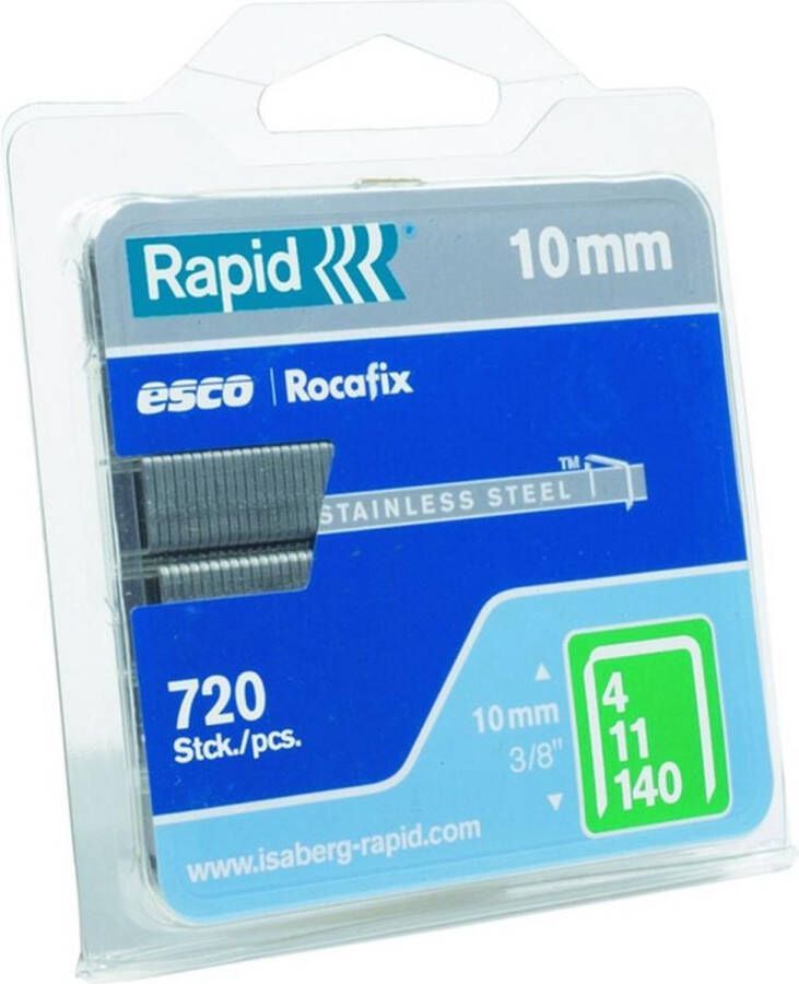 Rapid Nieten Type 140 RVS Blisterbox 2000st Lengte 10mm