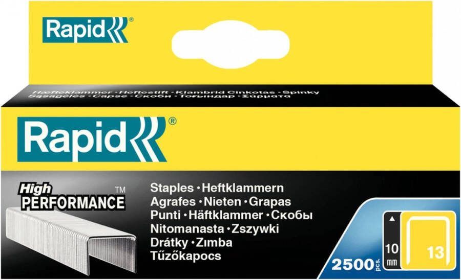 Rapid Dundraadnieten 13 10mm Gegalvaniseerd in blister (2500 stuks)