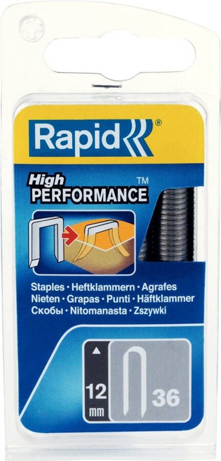 Rapid Nieten Type 36 DP Gegalvaniseerd Blister 864st Lengte 12mm