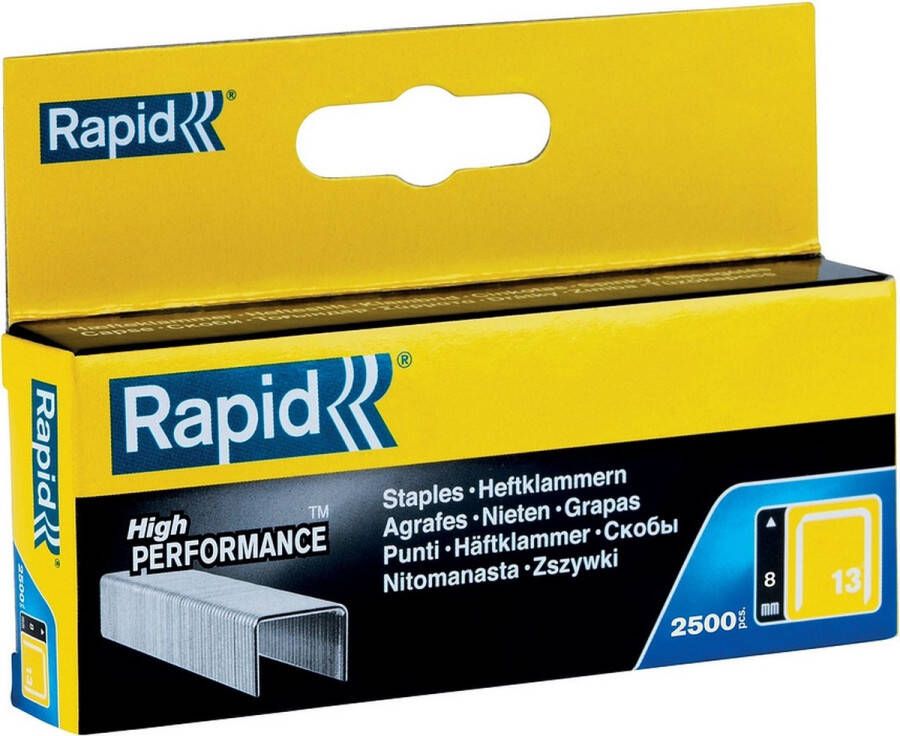 Rapid Nieten Type 13 Gegalvaniseerd Blisterbox 2500st Lengte 8mm