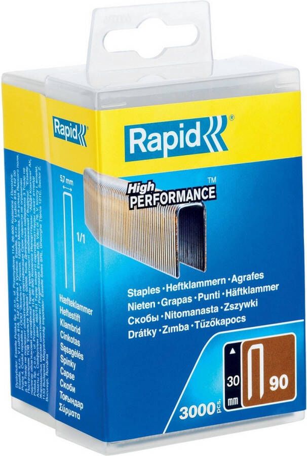 Rapid Nr. 90 smalrugnieten 30 mm x 5.7 mm 3000stuks