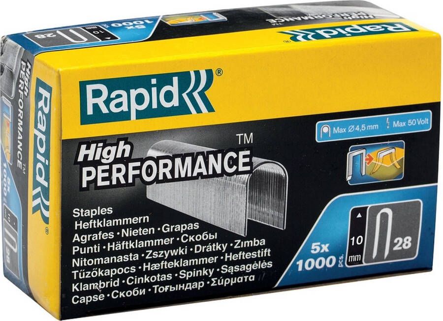 Rapid RAPD bev niet nietvorm rond beenlengte 10mm rugbreedte 4.5mm
