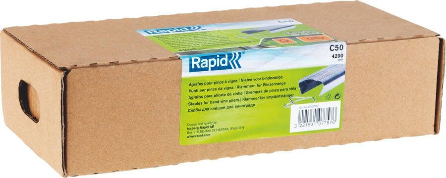 Rapid Vine nietjes staal C50 40107757