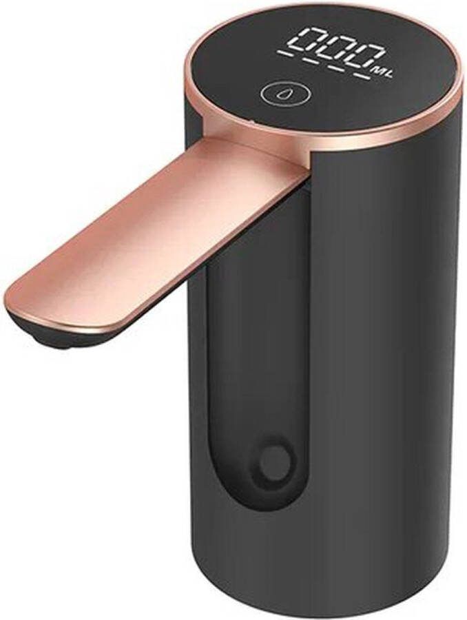 RapidHome Elektrische Drinkwater Pomp Oplaadbare Waterpomp Dispenser Draagbare Gebotteld Water Dispenser Wijn Tap Touchscreen Automatische Water Dispenser Voor Thuis Kantoor Buiten Zwart