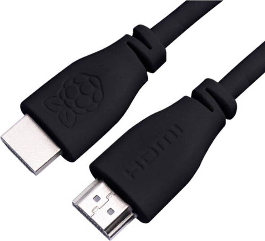 Raspberry Pi CPRP010-B HDMI-kabel Raspberry Pi [1x HDMI-stekker 1x HDMI-stekker] 1.00 m Zwart
