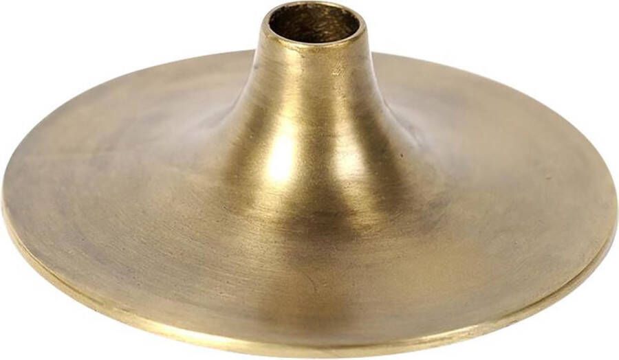 Rasteli Kaarsenhouder-Kandelaar voor tafelkaars Metaal Goud-Koper D 15 cm H 5cm