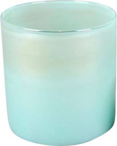 Rasteli Waxinelichthouder Kaarsenhouder Windlicht Satiny Glas Mint Groen Blauw D 15 cm H 15 cm