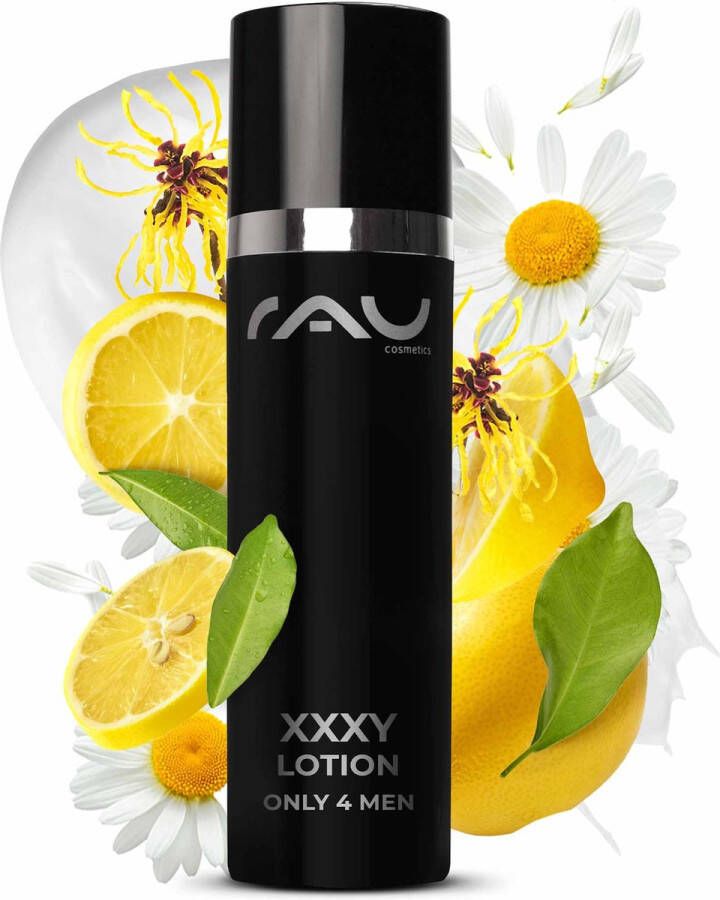 RAU Cosmetics XXXY Lotion only 4 men 50 ml hydraterende anti-age aftershave crème tegen droge huid met hyaluronzuur