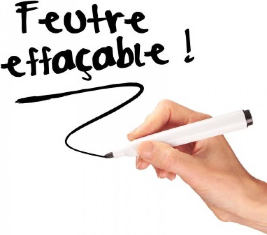 Raved Raamfolie Plakfolie Decoratiefolie Schoolbord (Schrijfbaar) Wit 2 m x 45 cm