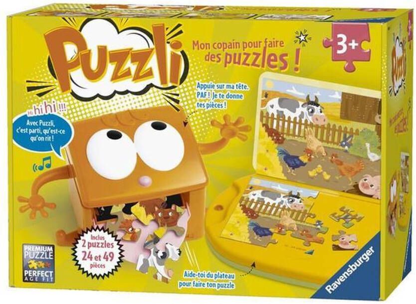 Ravensburger PUZZLI helpt je kind bij het maken van zijn puzzels. Franstalig. Grâce à Puzzli l'enfant est accompagné pour faire son puzzle