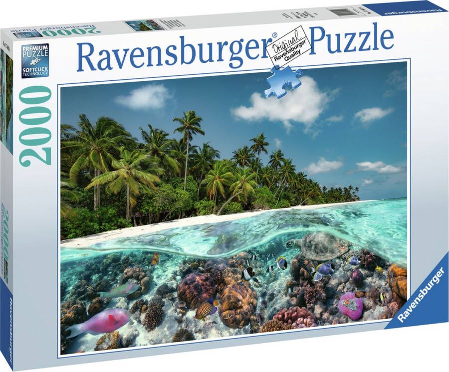 Ravensburger 17441 Legpuzzel 2000 stuk(s) Een duik op de Malediven Puzzel