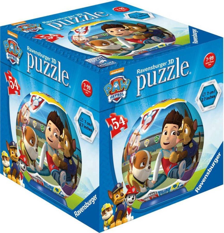 Ravensburger 3D PAW Patrol Puzzel Rond 54 Stukjes 11917