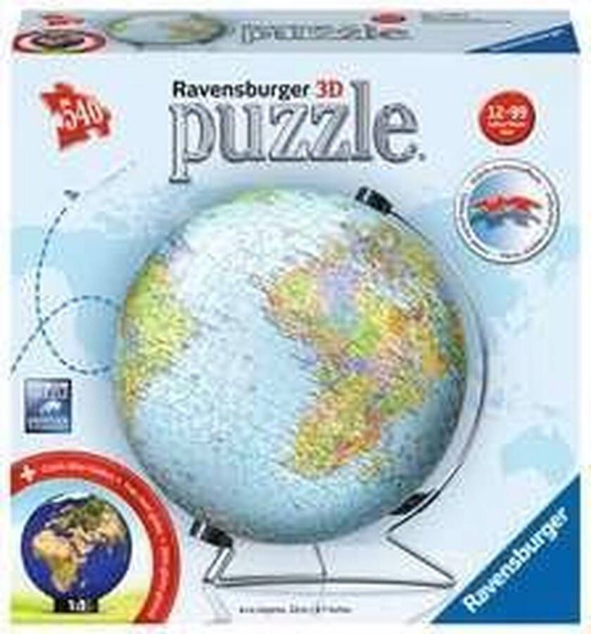 Ravensburger 3D Puzzel Globe 540 stukjes Duitstalig