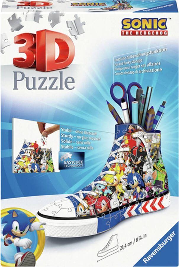 Ravensburger 3D Puzzel Pennenbak The Hedgehog 108st