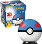 Ravensburger 3D Puzzel Pokémon Pokéball Blauw Wit 54 stukjes - Thumbnail 1