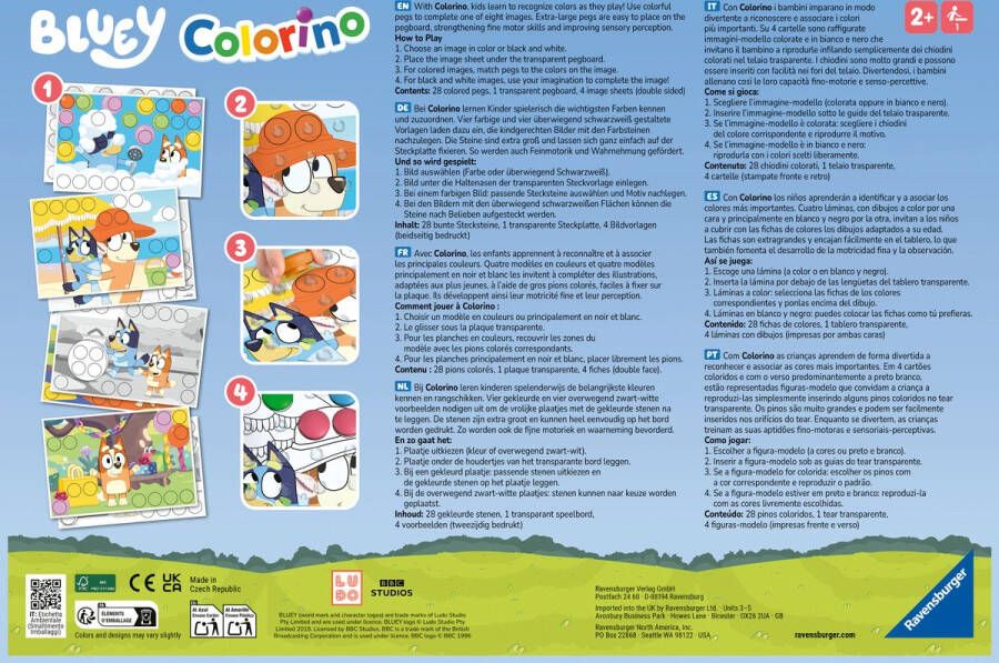 Ravensburger Bluey Colorino Kinderspel