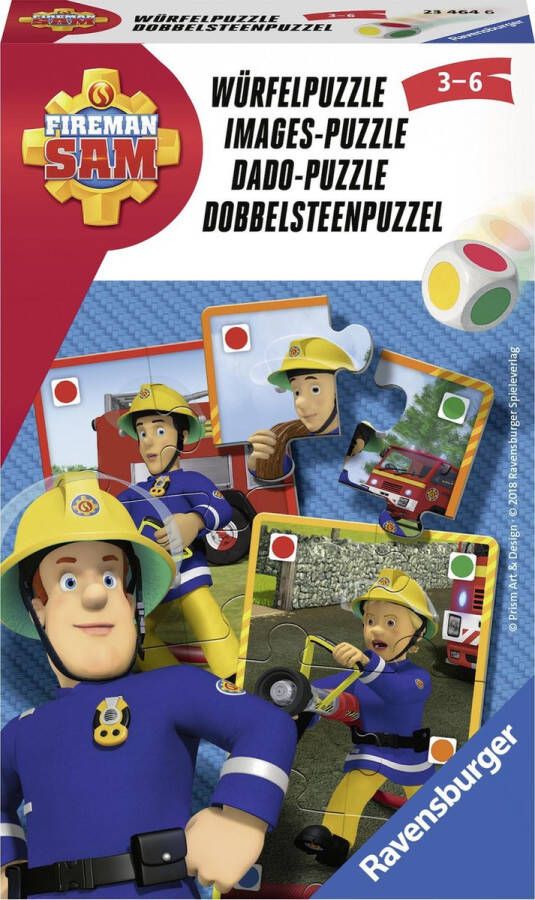 Ravensburger puzzel 4 stukjes dobbelsteenpuzzel brandweerman Sam OP=OP