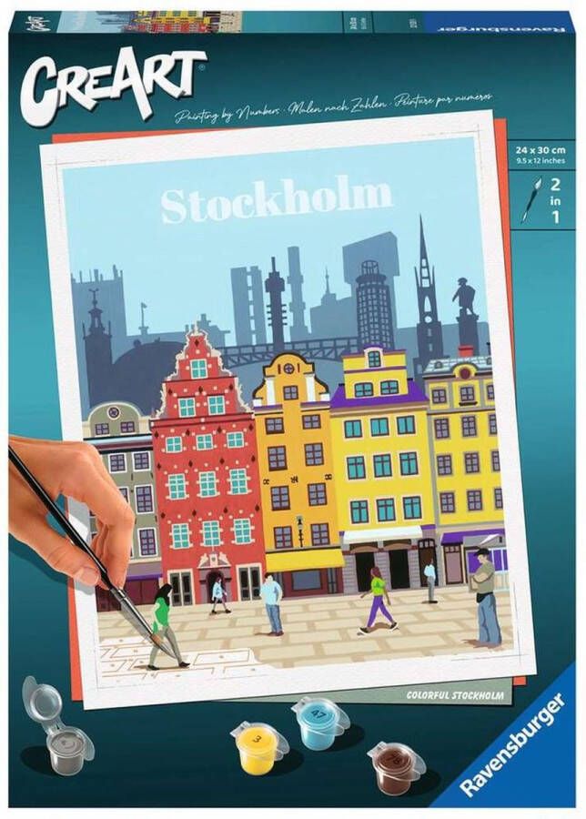 Ravensburger Colourful Stockholm Schilderen op nummer voor volwassenen