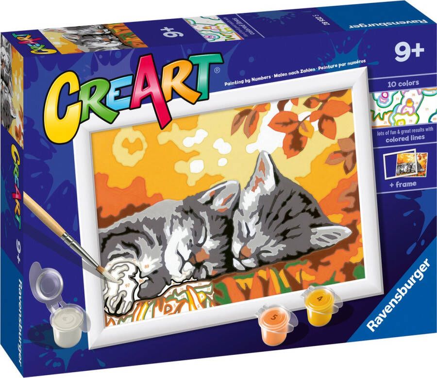 Ravensburger CreArt Autumn Kitties Schilderen op nummer voor kinderen