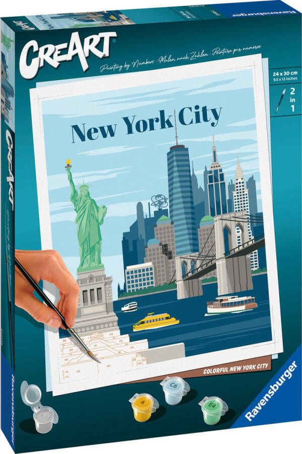 Ravensburger CreArt Colorful NYC Schilderen op nummer voor volwassenen