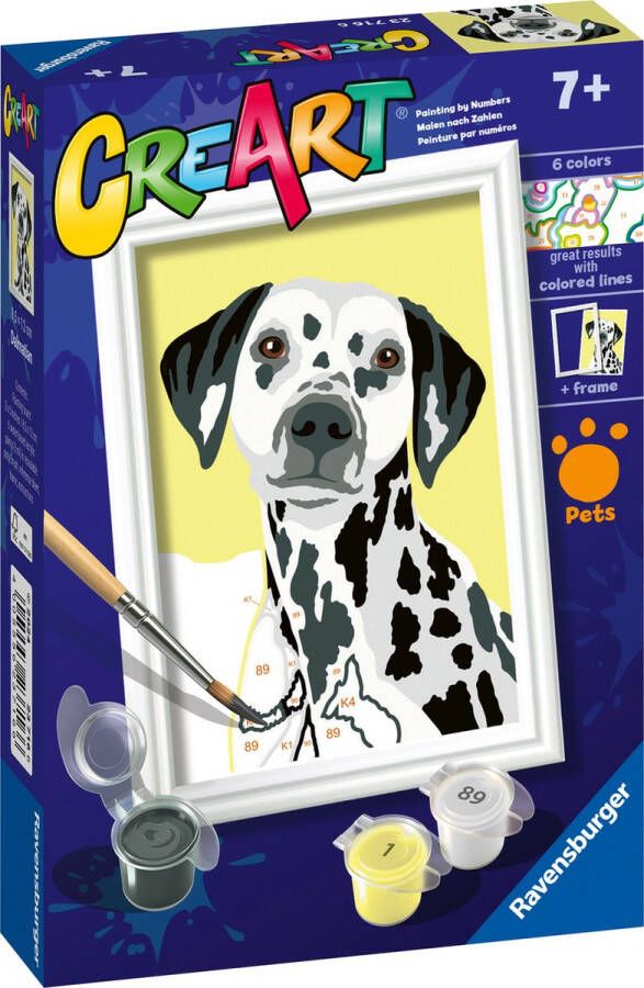 Ravensburger CreArt Dalmatian Schilderen op nummer voor kinderen