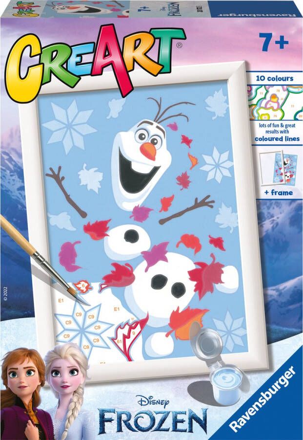 Ravensburger CreArt Disney Frozen Cheerful Olaf Schilderen op nummer voor kinderen