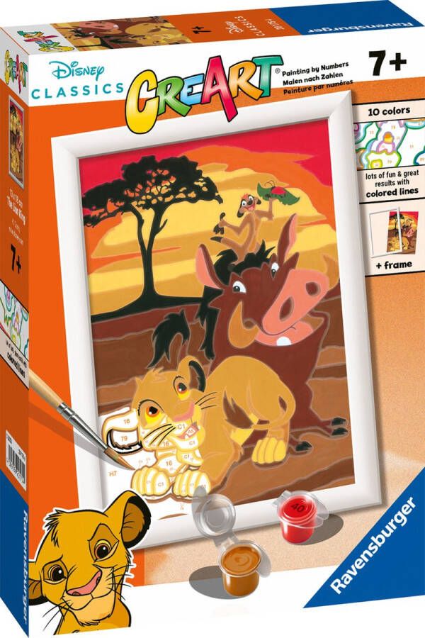 Ravensburger CreArt Disney The Lion King Schilderen op nummer voor kinderen