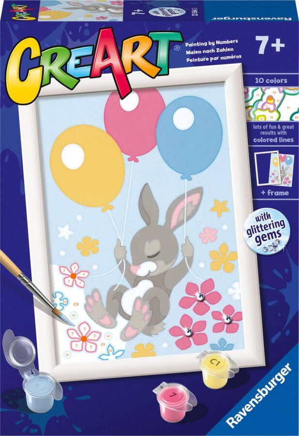 Ravensburger CreArt Flying Bunny Schilderen op nummer voor kinderen