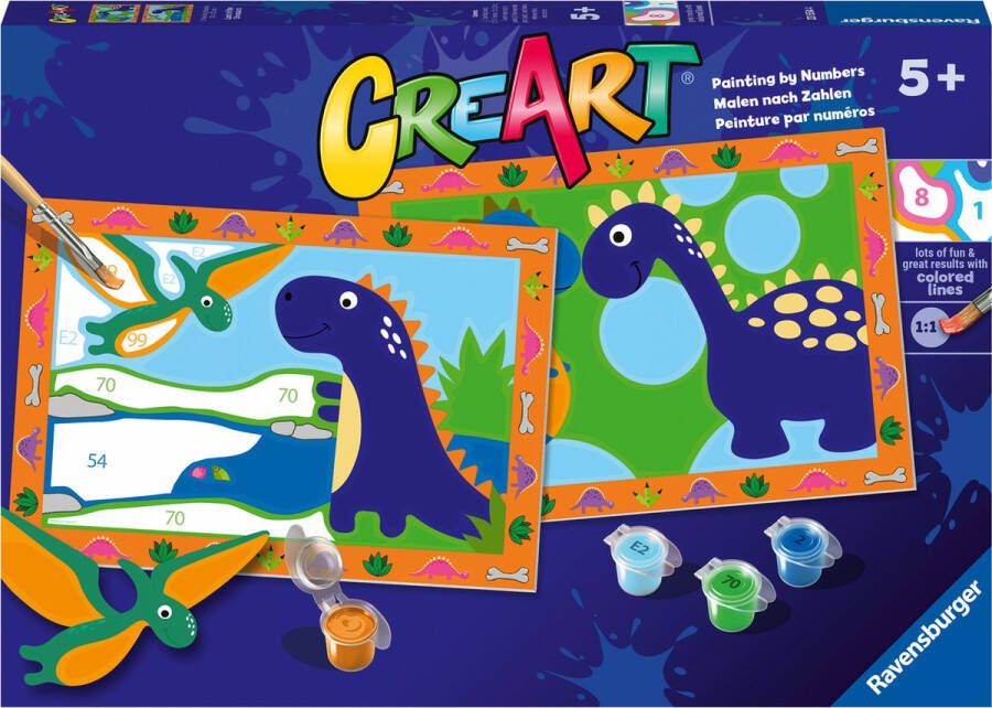 Ravensburger CreArt Land of the Dinosaurs Schilderen op nummer voor kinderen