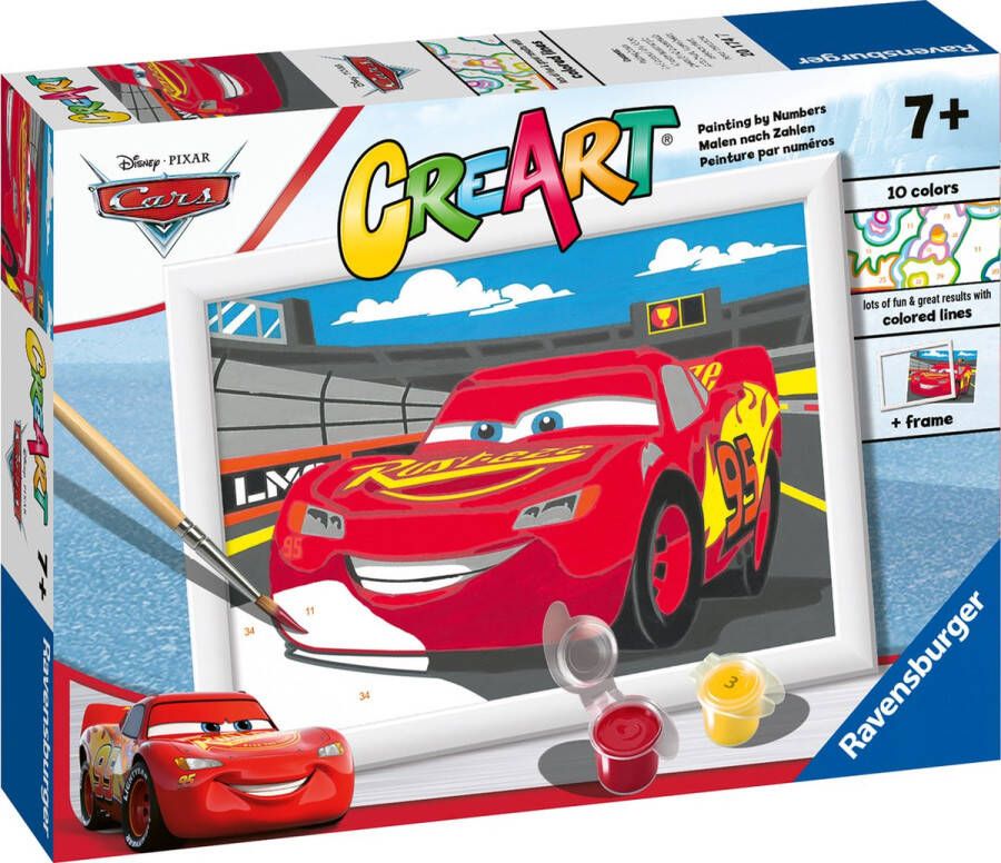 Ravensburger CreArt Lightning McQueen Schilderen op nummer voor kinderen