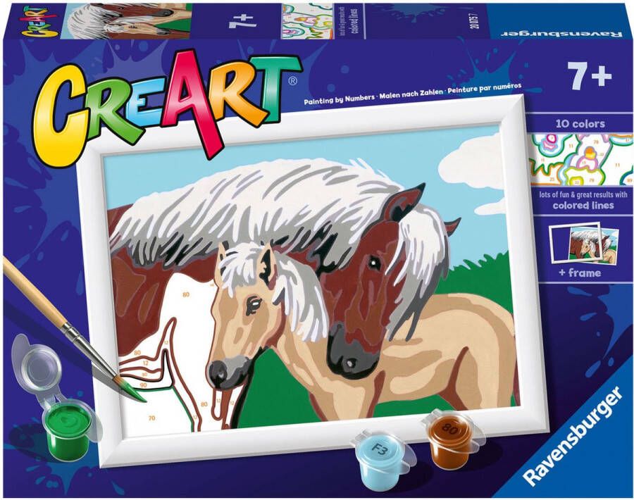 Ravensburger CreArt Mother & Foal Schilderen op nummer voor kinderen