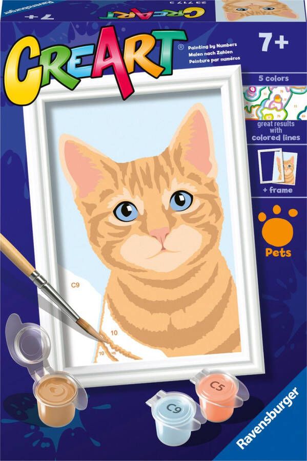 Ravensburger CreArt Orange Tabby Schilderen op nummer voor kinderen