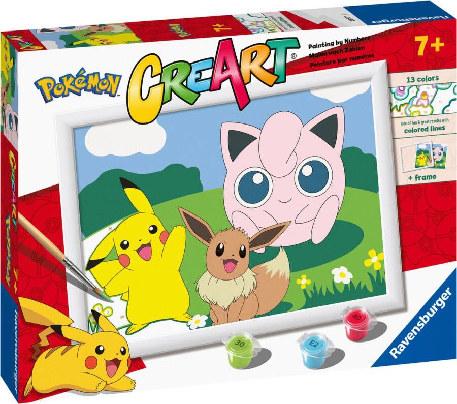 Ravensburger CreArt Pokémon Classics Schilderen op nummer voor kinderen