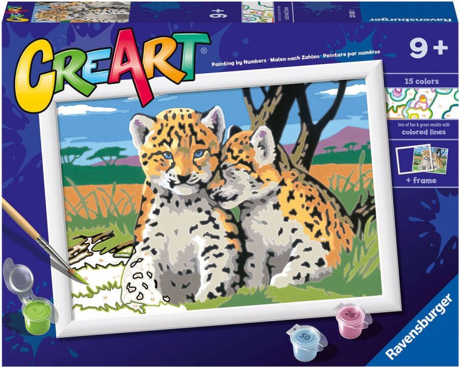 Ravensburger CreArt Safari Friends Schilderen op nummer voor kinderen