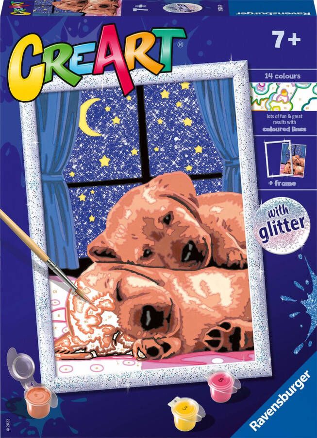 Ravensburger CreArt Sleep well! Schilderen op nummer voor kinderen