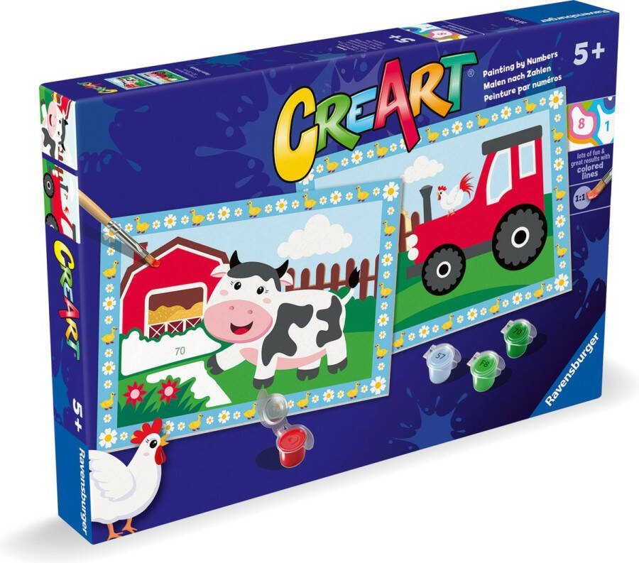 Ravensburger CreArt Tractor with scenery Schilderen op Nummer